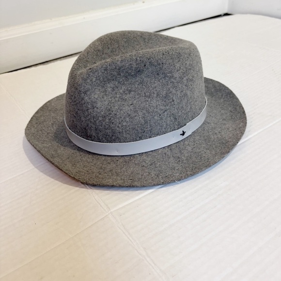 Rag and Bone 100% Wool Fedora Felted Hat Wide Brim Made in the USA Festival main image 12